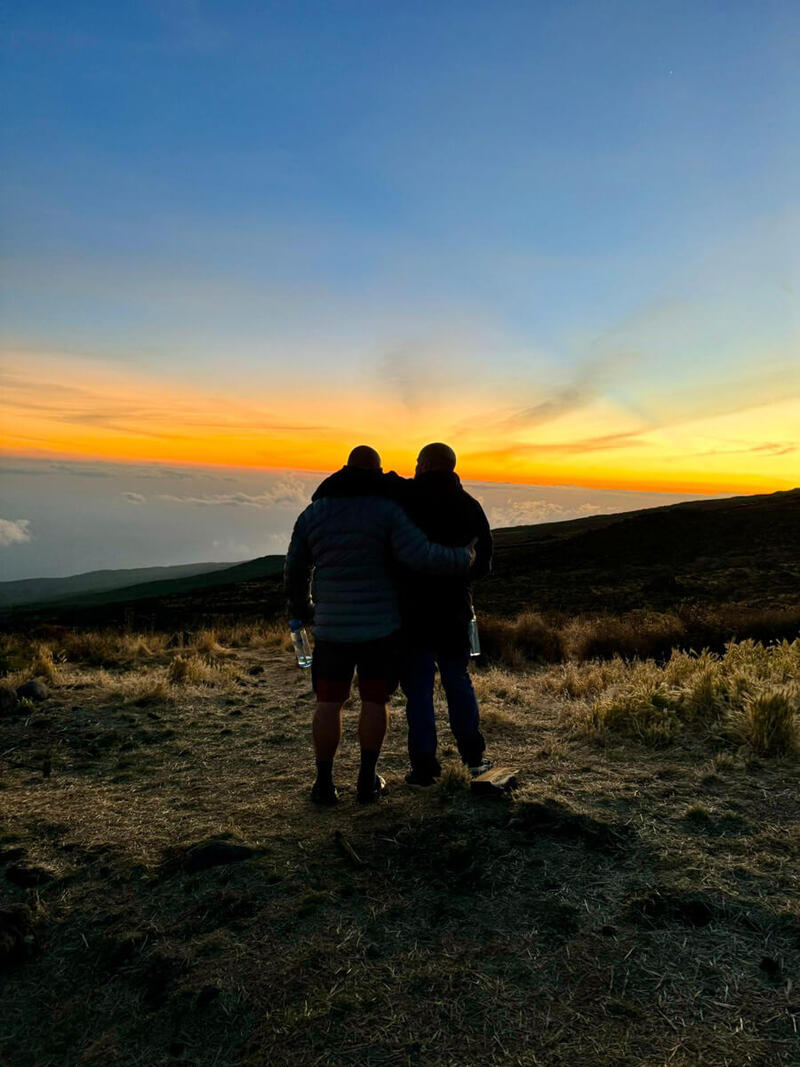 Enjoying the sunset