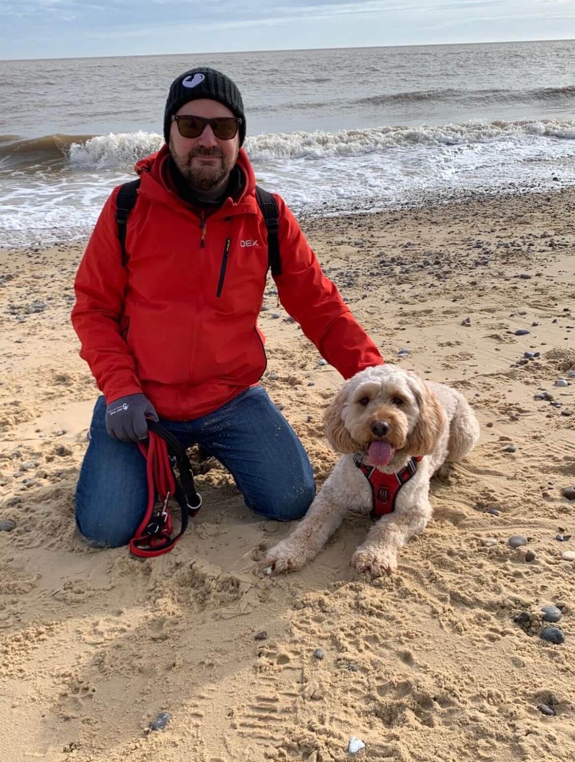 Chris with Dog